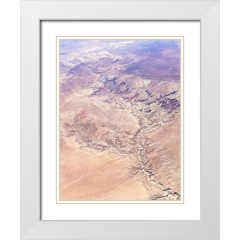 Birds View II White Modern Wood Framed Art Print with Double Matting by Myers, Amelia