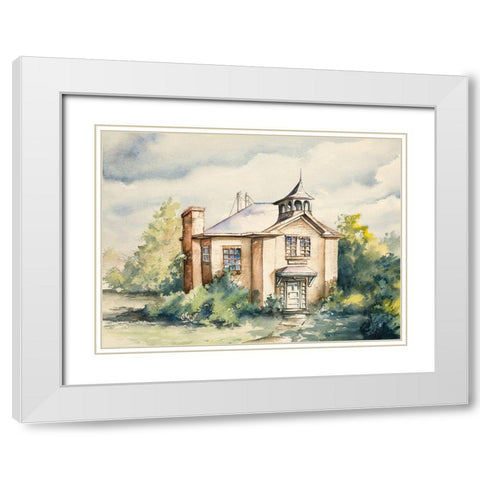 Timeless Home White Modern Wood Framed Art Print with Double Matting by Nawrocke, Bruce