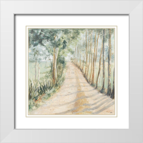 Camino A Casa White Modern Wood Framed Art Print with Double Matting by Pinto, Patricia