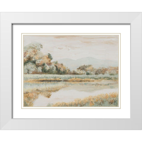 Rio Lindo White Modern Wood Framed Art Print with Double Matting by Pinto, Patricia