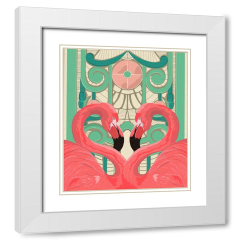 Mirror Image White Modern Wood Framed Art Print with Double Matting by Bucheli, Jen