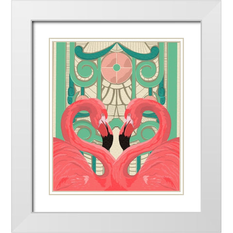 Mirror Image White Modern Wood Framed Art Print with Double Matting by Bucheli, Jen