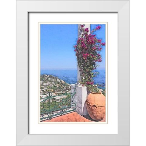 Greek Isle White Modern Wood Framed Art Print with Double Matting by Hyler, JB