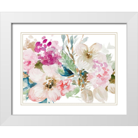 Oh Fragrant Spring White Modern Wood Framed Art Print with Double Matting by Loreth, Lanie