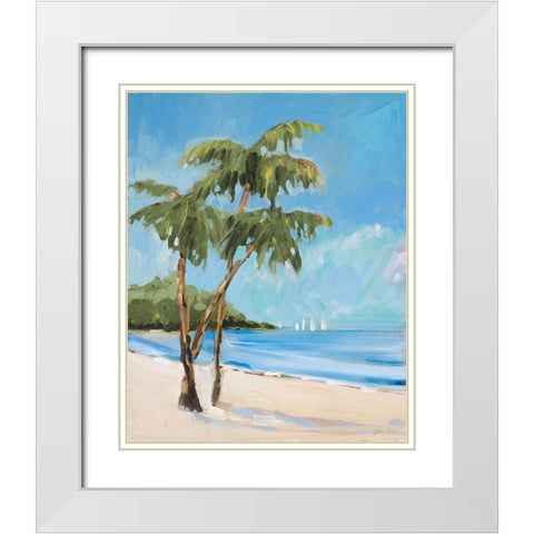 Crystal Clear White Modern Wood Framed Art Print with Double Matting by Slivka, Jane