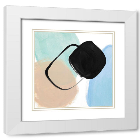 A Joyful Day I White Modern Wood Framed Art Print with Double Matting by Loreth, Lanie