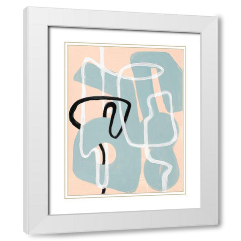 Life Has Twists and Turns II White Modern Wood Framed Art Print with Double Matting by Loreth, Lanie