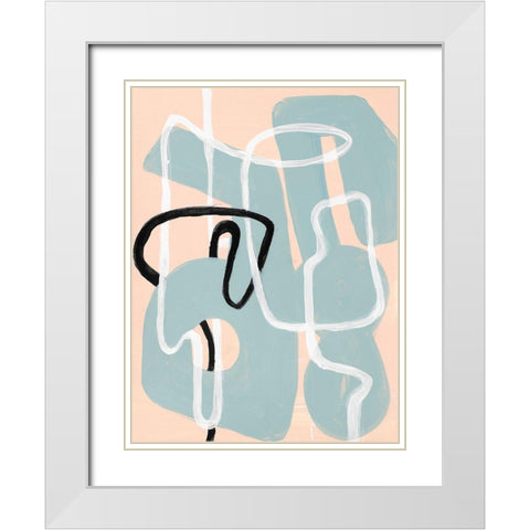 Life Has Twists and Turns II White Modern Wood Framed Art Print with Double Matting by Loreth, Lanie