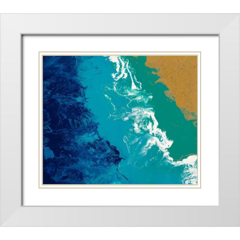 Beach Bound White Modern Wood Framed Art Print with Double Matting by Grace, Ajoya
