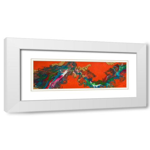Linguee White Modern Wood Framed Art Print with Double Matting by Grace, Ajoya