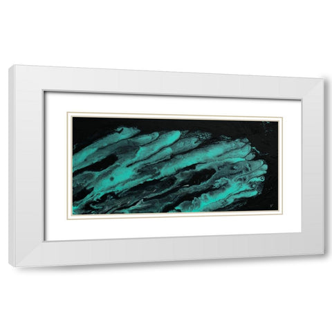 Leaf Me Alone Abstract White Modern Wood Framed Art Print with Double Matting by Grace, Ajoya