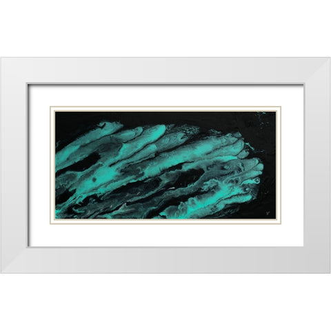 Leaf Me Alone Abstract White Modern Wood Framed Art Print with Double Matting by Grace, Ajoya