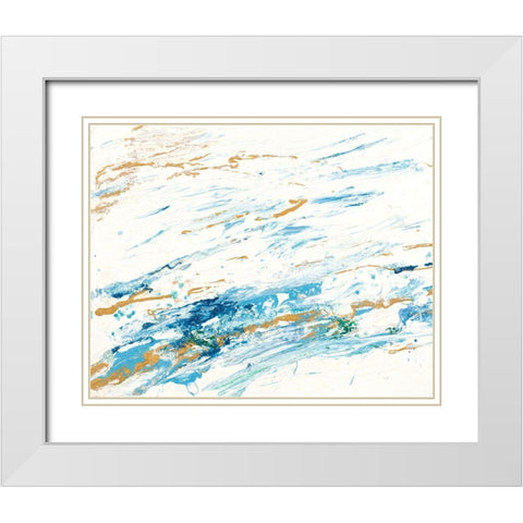 Winter Snow Drift I White Modern Wood Framed Art Print with Double Matting by Grace, Ajoya