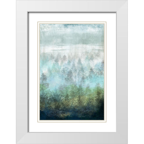 The Forest White Modern Wood Framed Art Print with Double Matting by Medley, Elizabeth