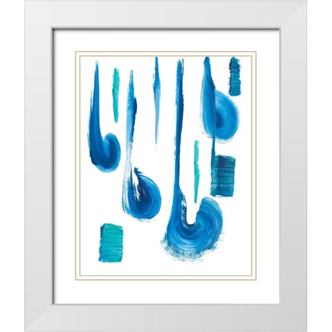 Rip Tide White Modern Wood Framed Art Print with Double Matting by Beauchamp, Andy