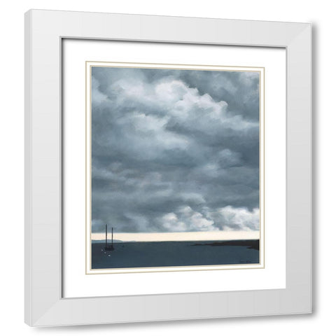Storm Approaching White Modern Wood Framed Art Print with Double Matting by Eitel, Jen