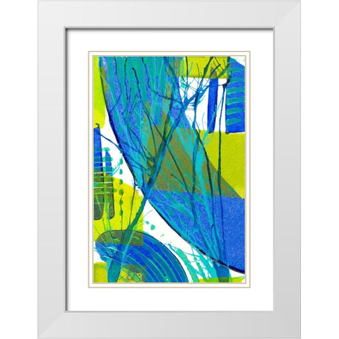 Just Chill III White Modern Wood Framed Art Print with Double Matting by Mosher, Deidre
