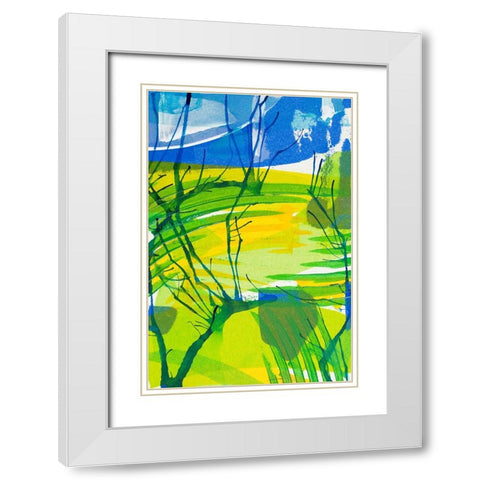 Just Chill I White Modern Wood Framed Art Print with Double Matting by Mosher, Deidre