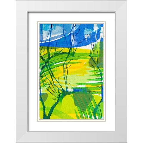Just Chill I White Modern Wood Framed Art Print with Double Matting by Mosher, Deidre