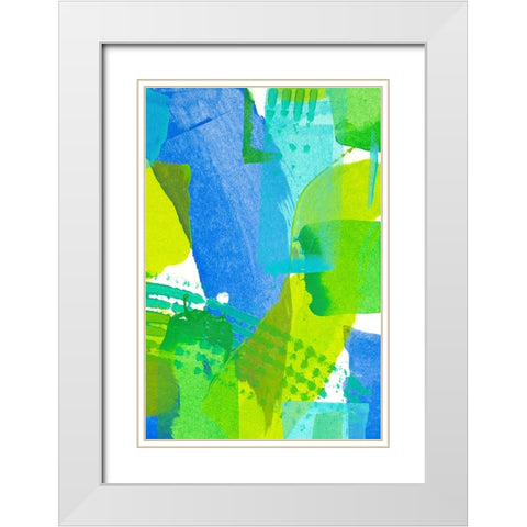 Just Chill IV White Modern Wood Framed Art Print with Double Matting by Mosher, Deidre