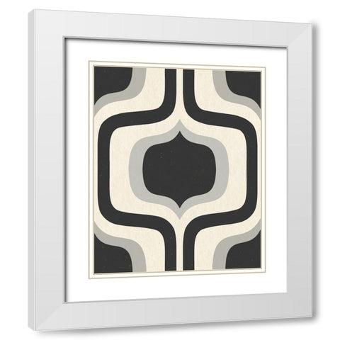 Interior White Modern Wood Framed Art Print with Double Matting by Piddix