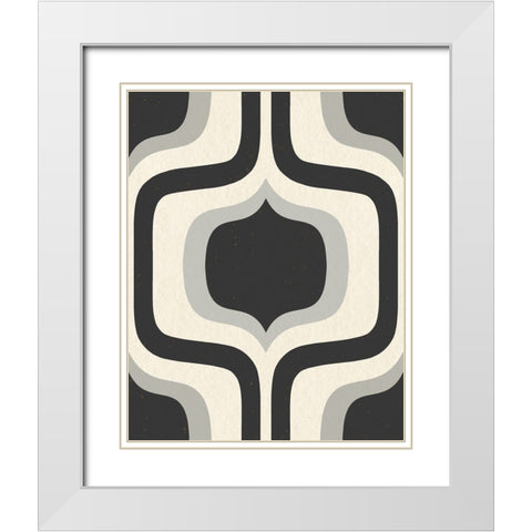 Interior White Modern Wood Framed Art Print with Double Matting by Piddix