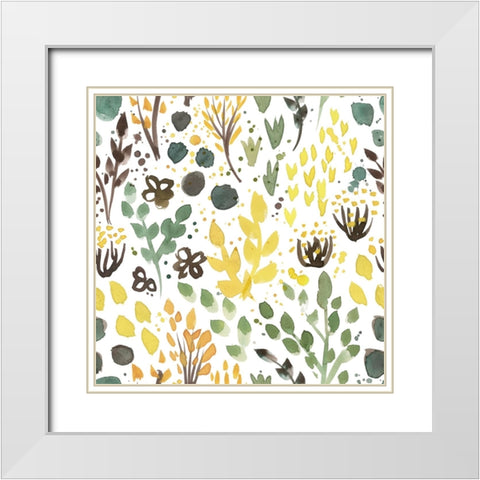 Botanical Wonder White Modern Wood Framed Art Print with Double Matting by Piddix