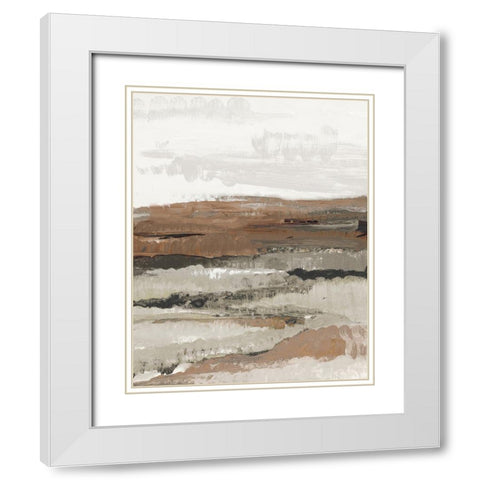 Dark Horizon I White Modern Wood Framed Art Print with Double Matting by Loreth, Lanie