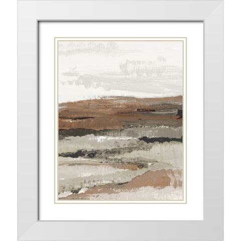 Dark Horizon I White Modern Wood Framed Art Print with Double Matting by Loreth, Lanie