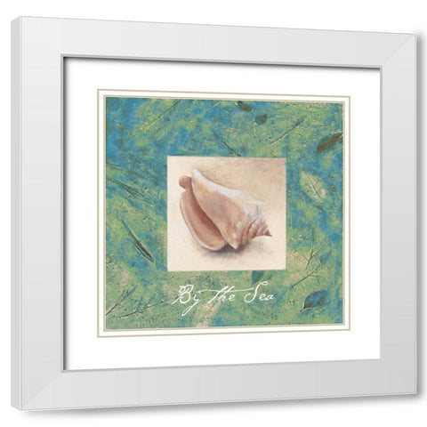 By the Sea White Modern Wood Framed Art Print with Double Matting by Loreth, Lanie