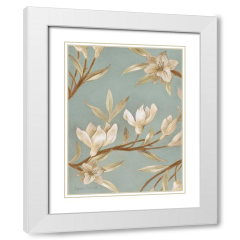 Serene Beauty I White Modern Wood Framed Art Print with Double Matting by Loreth, Lanie