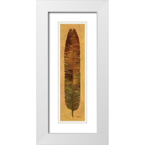 Banana Leaf III White Modern Wood Framed Art Print with Double Matting by Pinto, Patricia