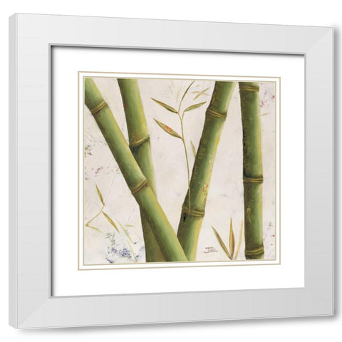 Bambosa Guadua IV White Modern Wood Framed Art Print with Double Matting by Pinto, Patricia