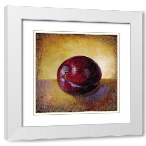 Plum White Modern Wood Framed Art Print with Double Matting by Loreth, Lanie