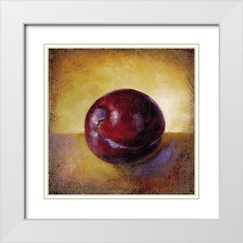 Plum White Modern Wood Framed Art Print with Double Matting by Loreth, Lanie