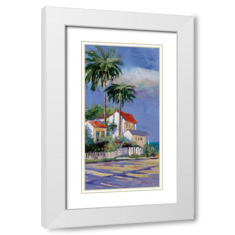 Key West I White Modern Wood Framed Art Print with Double Matting by Slivka, Jane