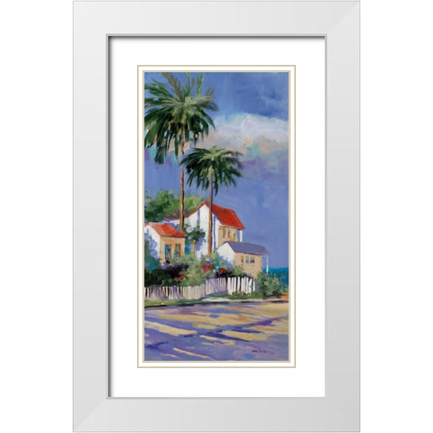 Key West I White Modern Wood Framed Art Print with Double Matting by Slivka, Jane