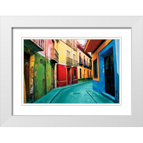 Granada Spain White Modern Wood Framed Art Print with Double Matting by Mabat, Ynon