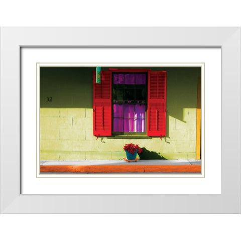 St. Augustine I White Modern Wood Framed Art Print with Double Matting by Mabat, Ynon