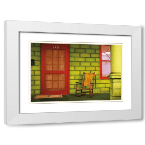 St. Augustine II White Modern Wood Framed Art Print with Double Matting by Mabat, Ynon