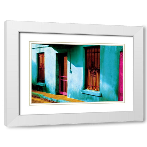 St. Augustine III White Modern Wood Framed Art Print with Double Matting by Mabat, Ynon