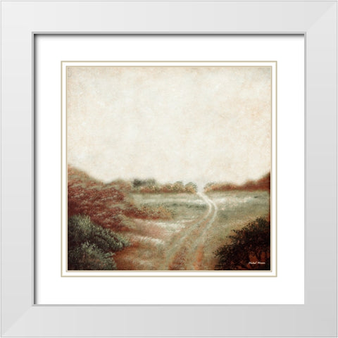 Ethereal Field White Modern Wood Framed Art Print with Double Matting by Marcon, Michael