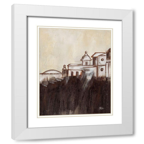 Old Cartagena I White Modern Wood Framed Art Print with Double Matting by Pinto, Patricia