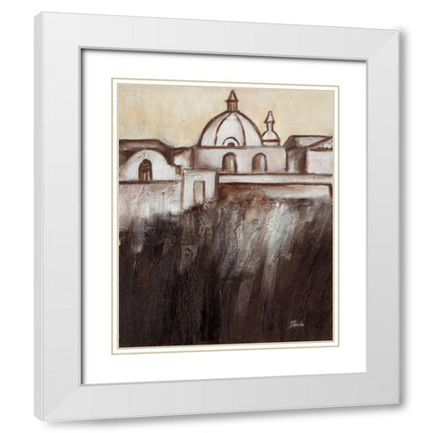 Old Cartagena II White Modern Wood Framed Art Print with Double Matting by Pinto, Patricia