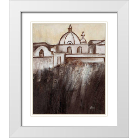Old Cartagena II White Modern Wood Framed Art Print with Double Matting by Pinto, Patricia