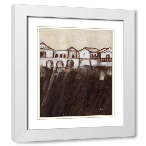 Old Cartagena III White Modern Wood Framed Art Print with Double Matting by Pinto, Patricia