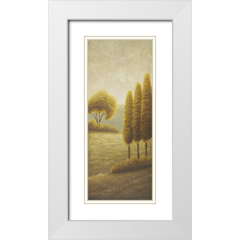 Beyond Elgin II White Modern Wood Framed Art Print with Double Matting by Marcon, Michael