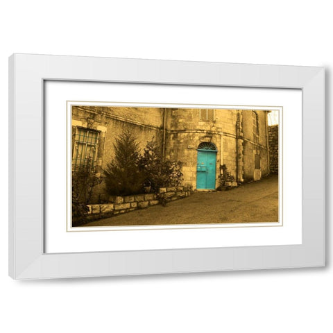 Jerusalem II White Modern Wood Framed Art Print with Double Matting by Mabat, Ynon