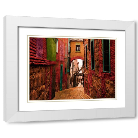 Old Toledo White Modern Wood Framed Art Print with Double Matting by Mabat, Ynon