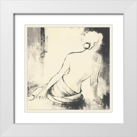 Figurative Woman I White Modern Wood Framed Art Print with Double Matting by Loreth, Lanie